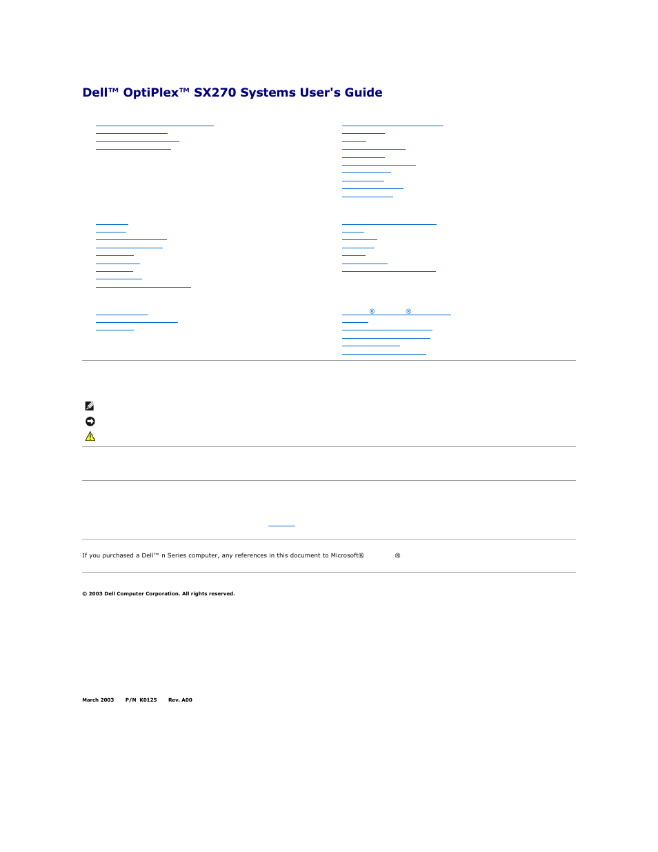 Dell OptiPlex SX270N User Manual | 102 pages