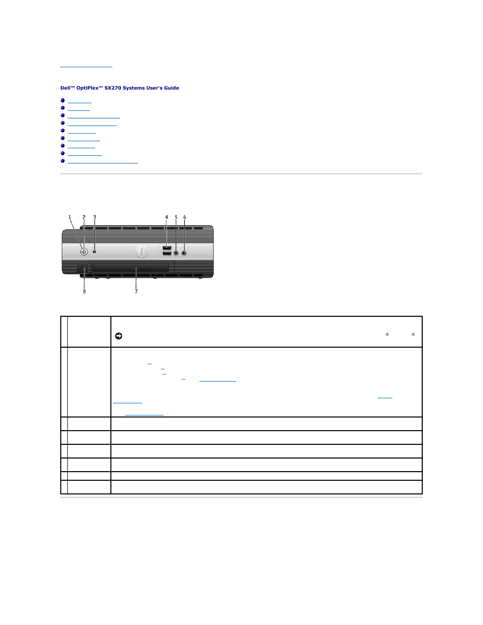 About your computer, Front view, Back view | Dell OptiPlex SX270N User Manual | Page 11 / 102