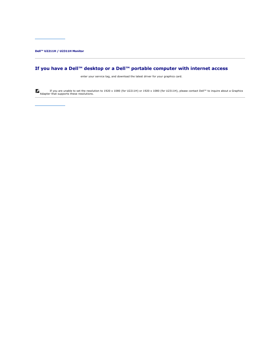 Setting up your monitor | Dell U2311H Monitor User Manual | Page 14 / 38