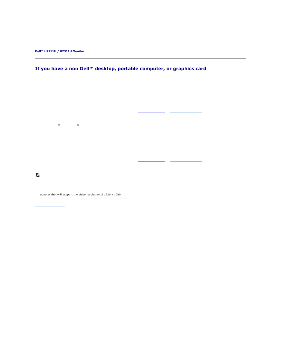 Setting up your monitor | Dell U2311H Monitor User Manual | Page 15 / 38