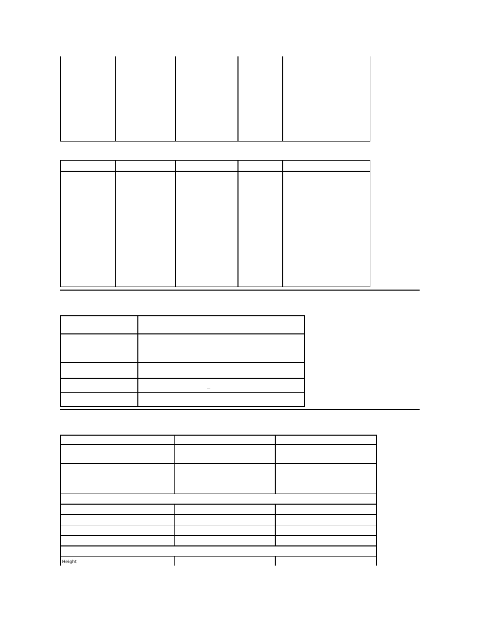 Electrical specifications physical characteristics | Dell U2311H Monitor User Manual | Page 7 / 38