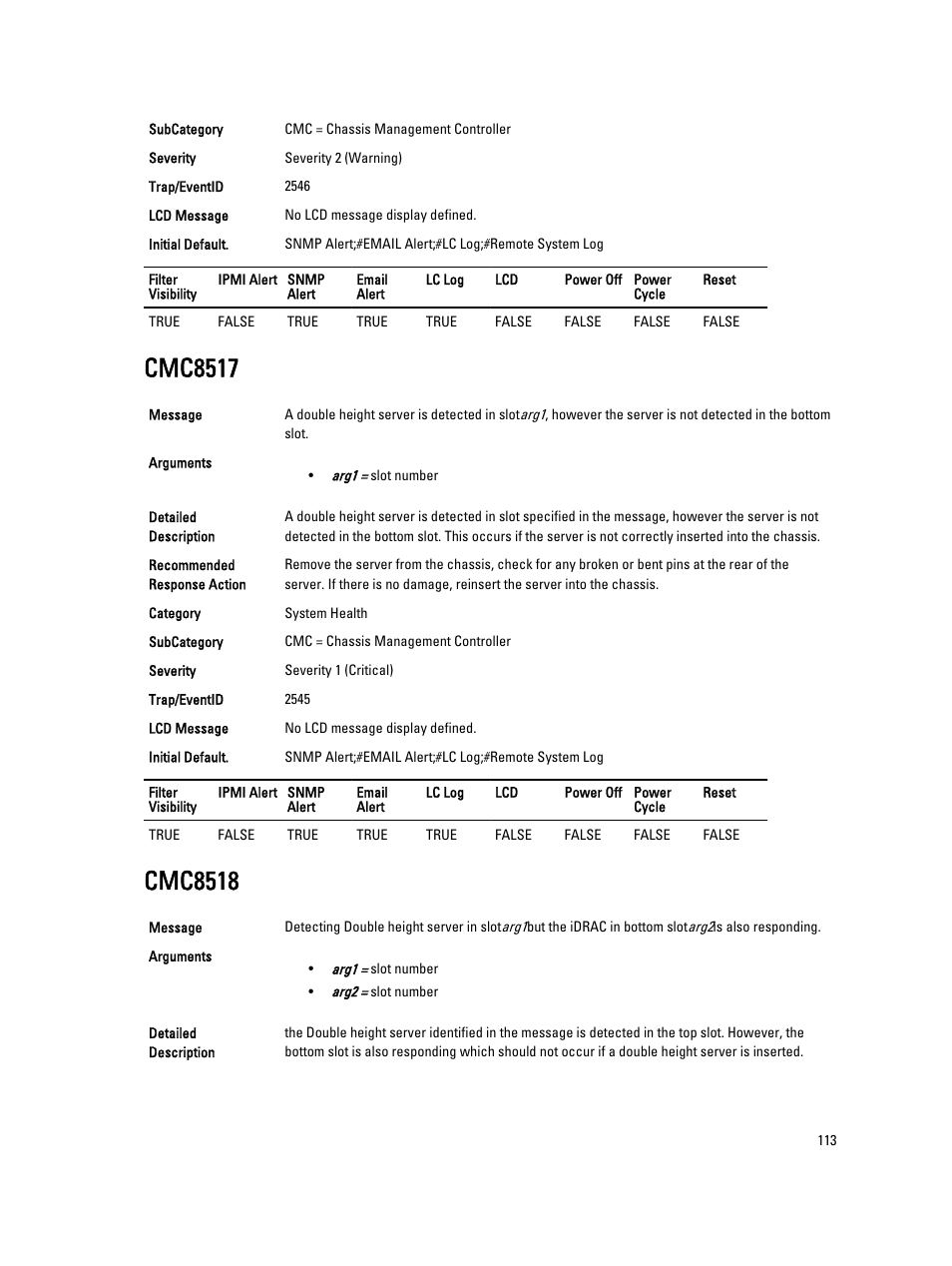 Cmc8517, Cmc8518 | Dell PowerEdge VRTX User Manual | Page 113 / 931