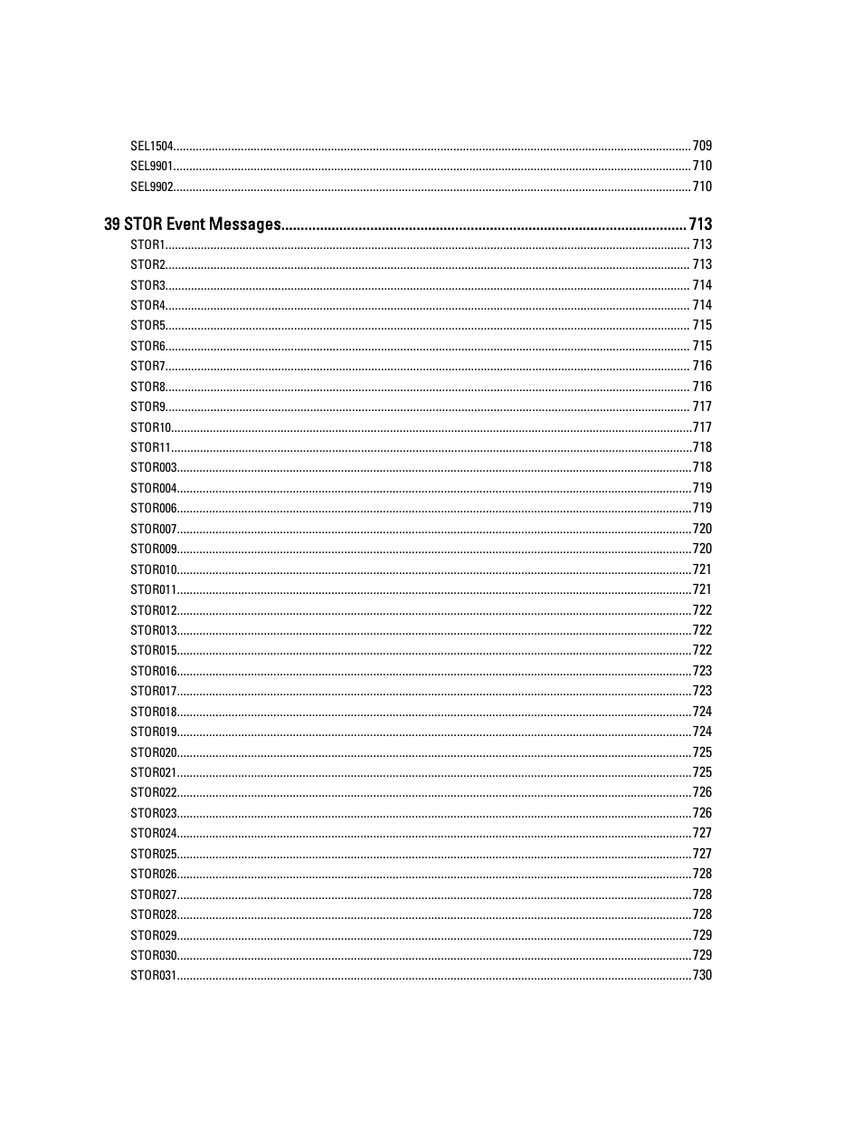 39 stor event messages | Dell PowerEdge VRTX User Manual | Page 34 / 931