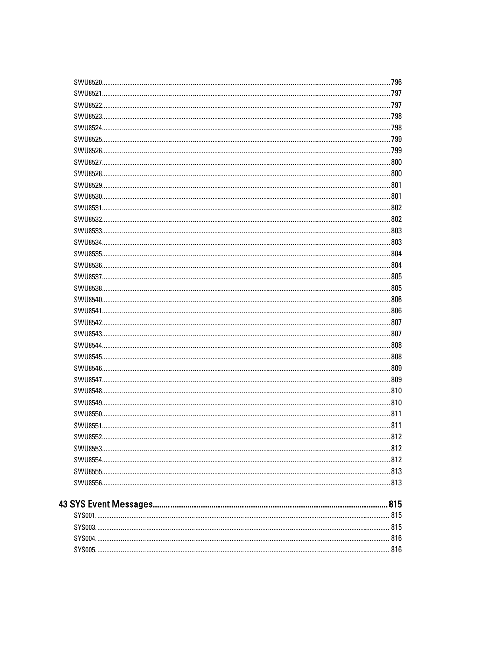 43 sys event messages | Dell PowerEdge VRTX User Manual | Page 38 / 931