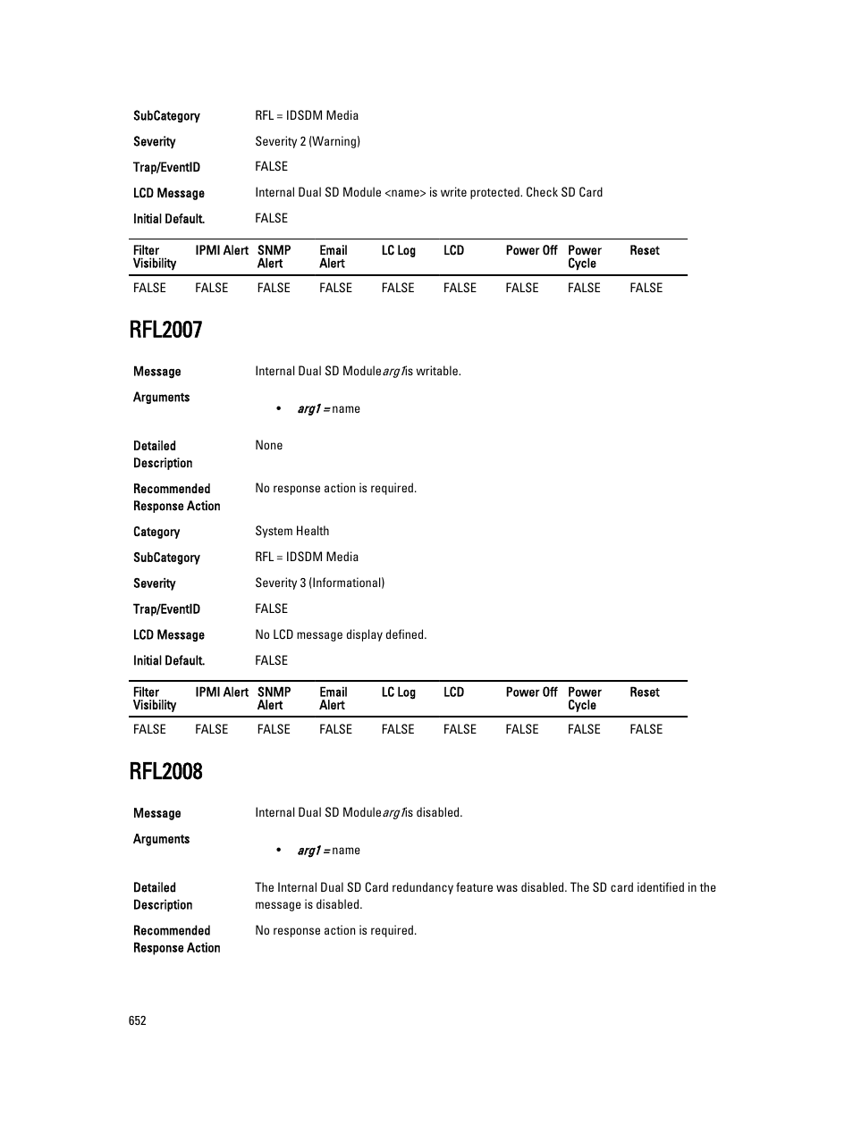 Rfl2007, Rfl2008 | Dell PowerEdge VRTX User Manual | Page 652 / 931