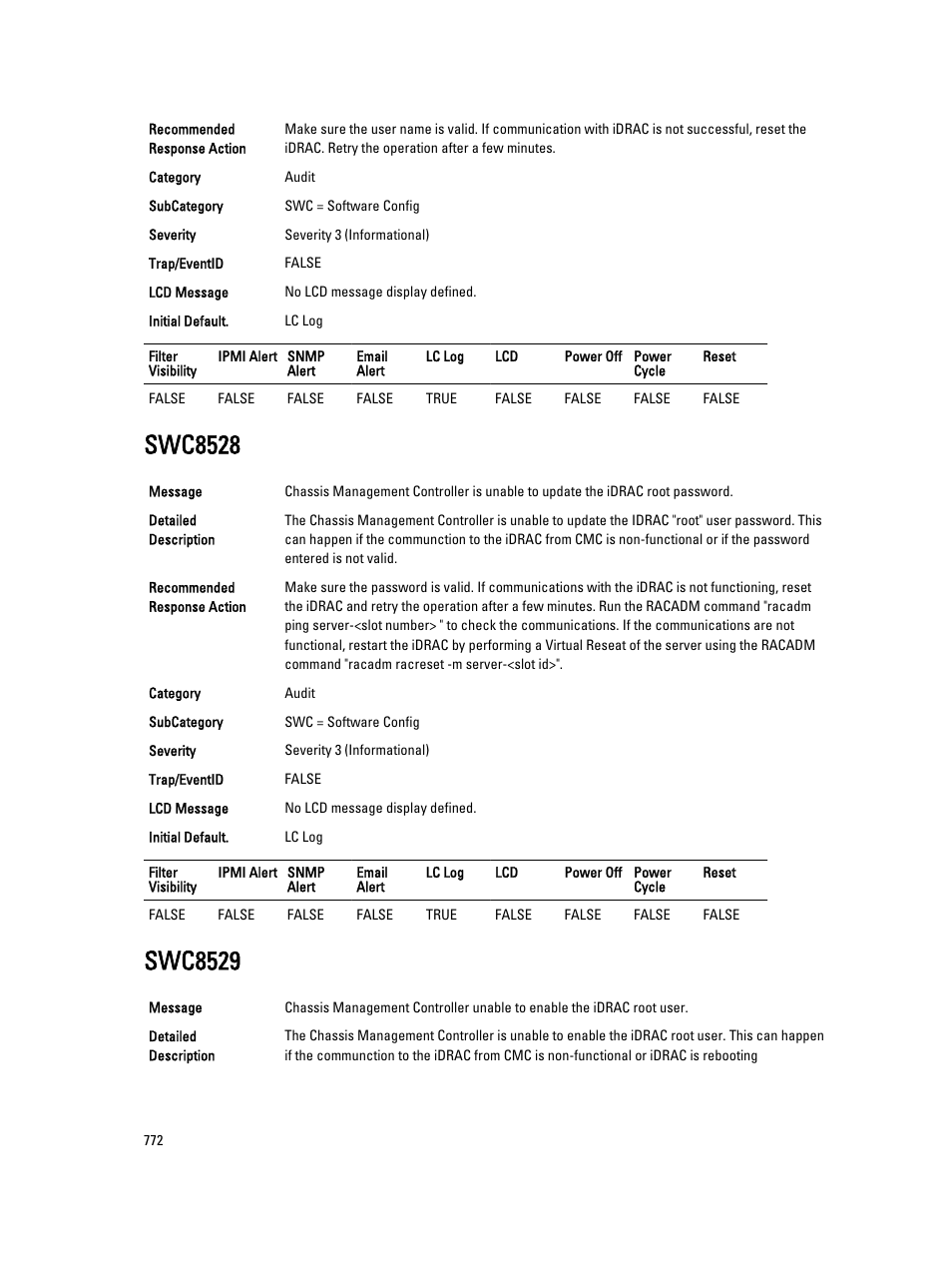 Swc8528, Swc8529 | Dell PowerEdge VRTX User Manual | Page 772 / 931