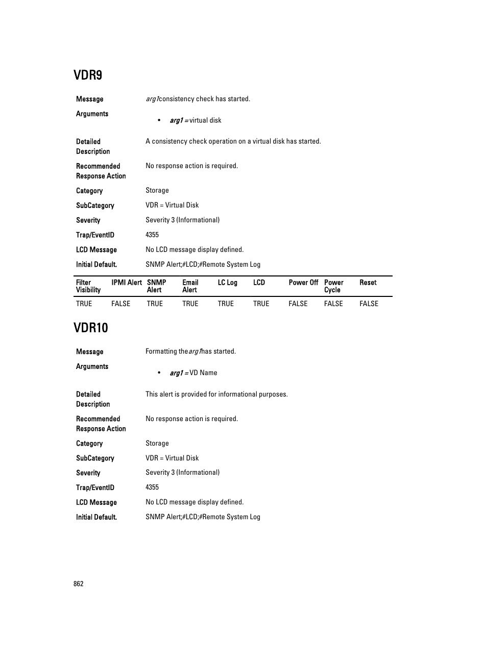 Vdr9, Vdr10 | Dell PowerEdge VRTX User Manual | Page 862 / 931