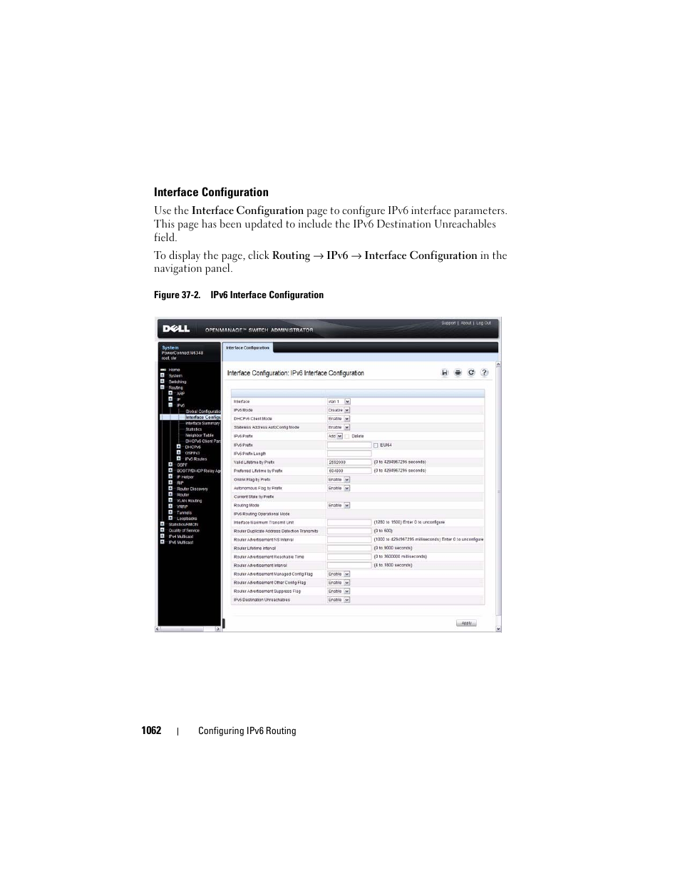 Interface configuration | Dell POWEREDGE M1000E User Manual | Page 1062 / 1246