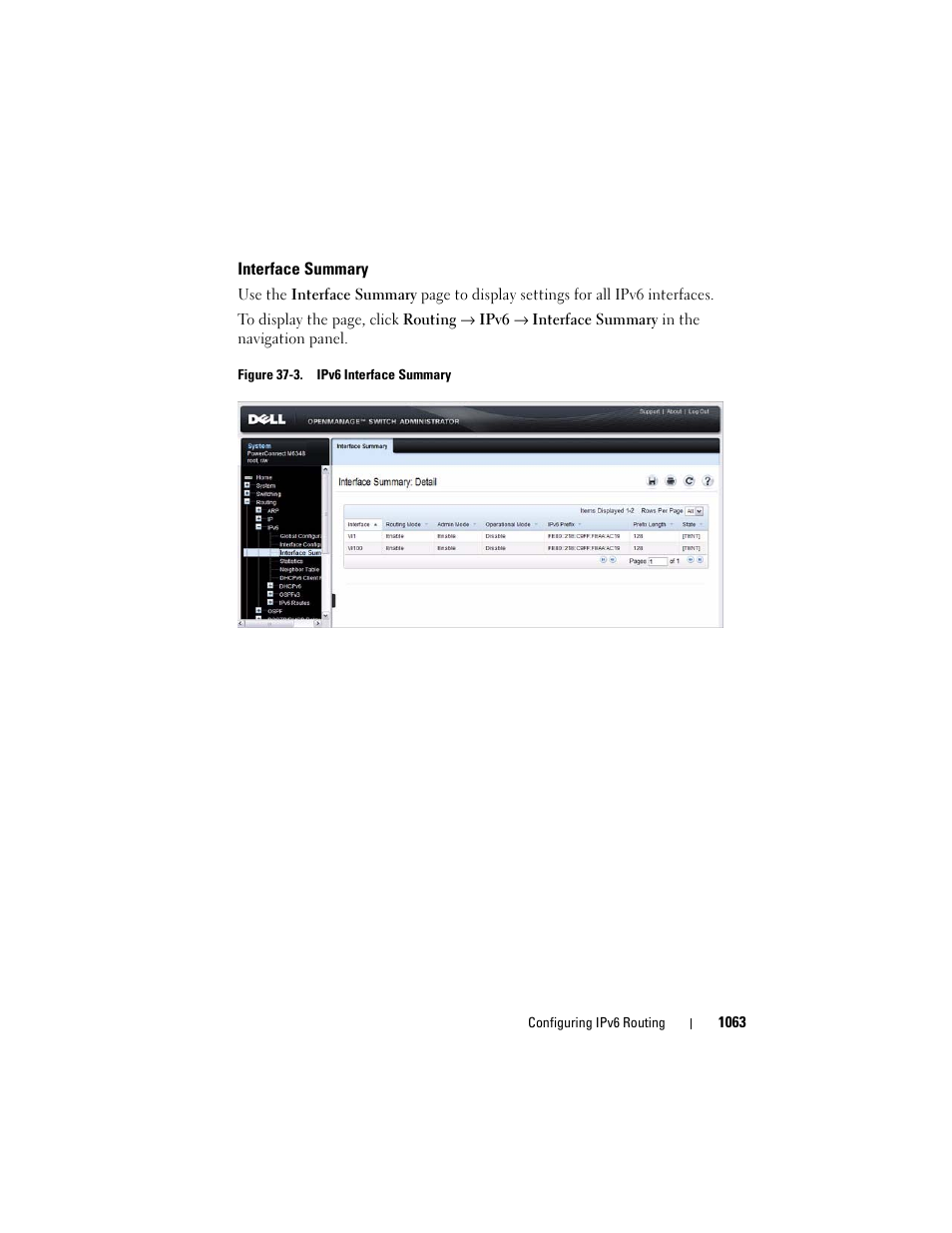 Interface summary | Dell POWEREDGE M1000E User Manual | Page 1063 / 1246