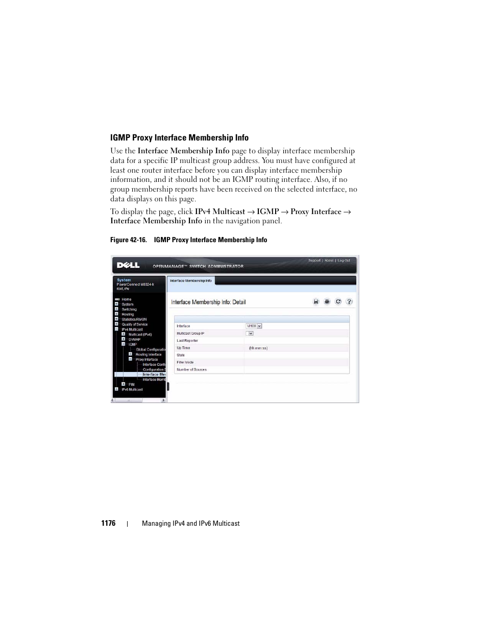 Igmp proxy interface membership info | Dell POWEREDGE M1000E User Manual | Page 1176 / 1246