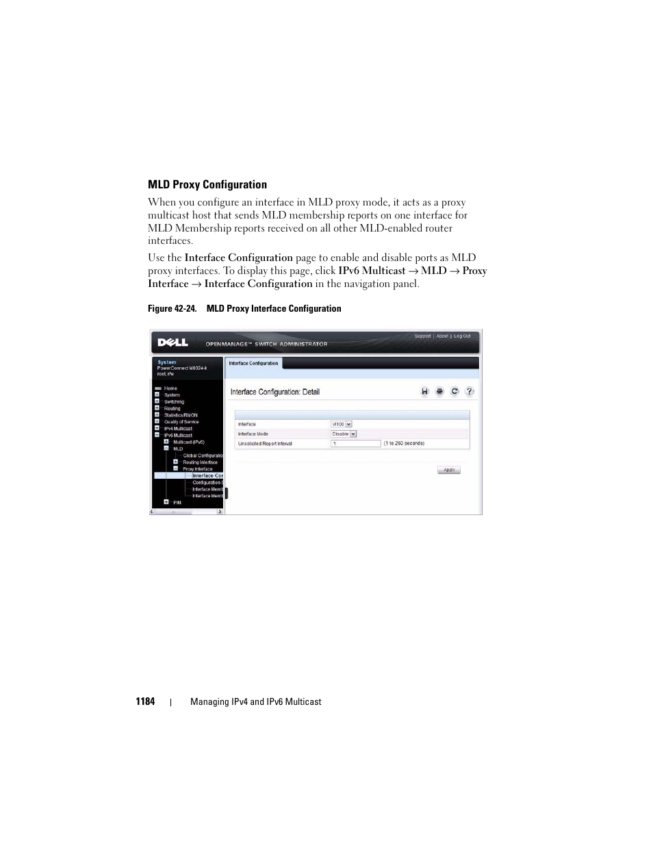 Mld proxy configuration | Dell POWEREDGE M1000E User Manual | Page 1184 / 1246