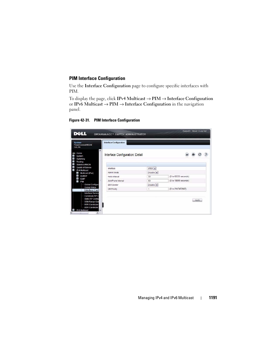 Pim interface configuration | Dell POWEREDGE M1000E User Manual | Page 1191 / 1246