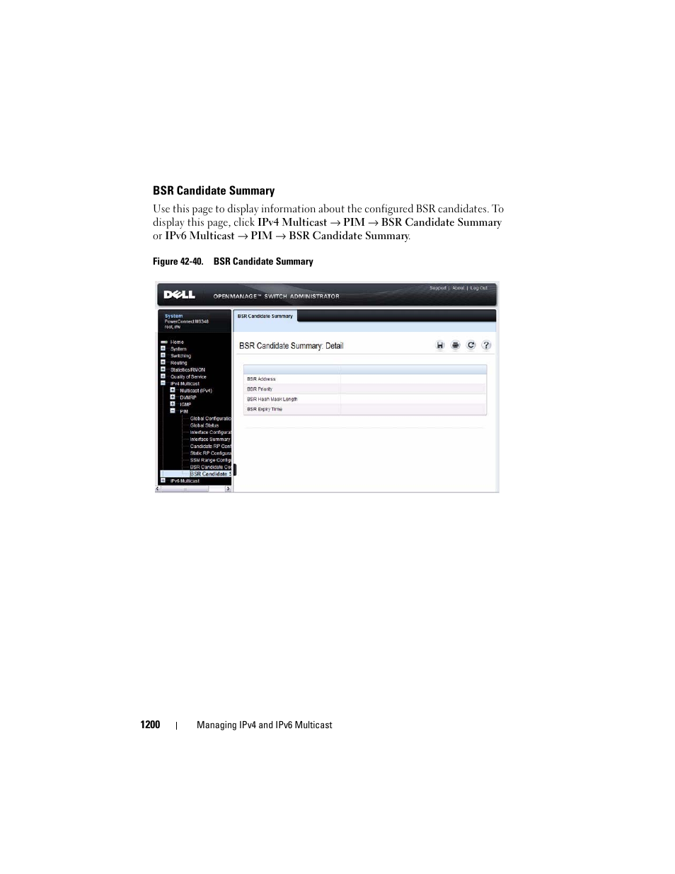 Bsr candidate summary | Dell POWEREDGE M1000E User Manual | Page 1200 / 1246