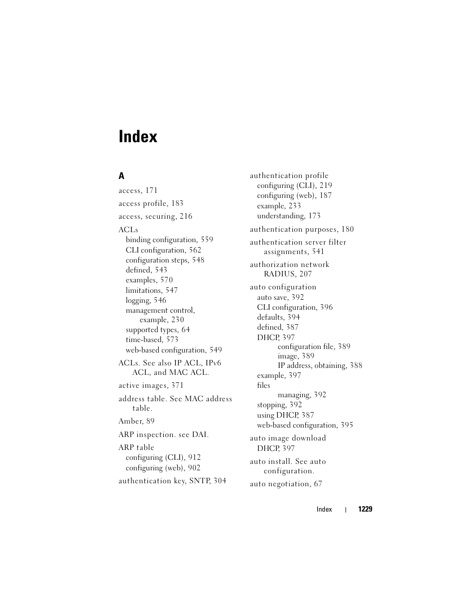 Index | Dell POWEREDGE M1000E User Manual | Page 1229 / 1246