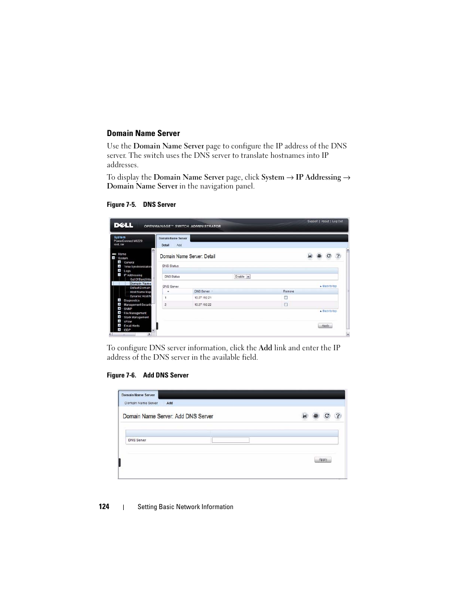 Domain name server | Dell POWEREDGE M1000E User Manual | Page 124 / 1246