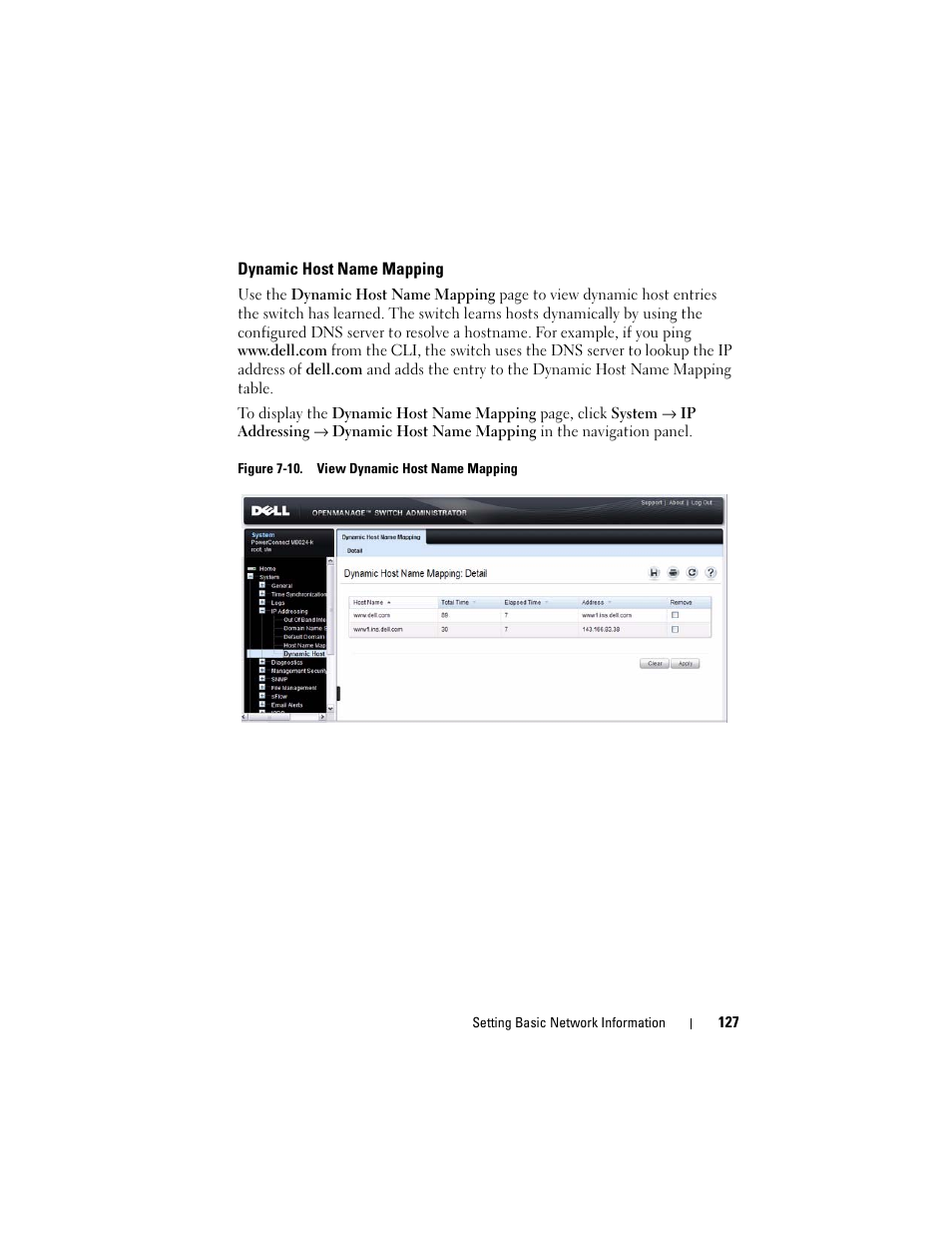 Dynamic host name mapping | Dell POWEREDGE M1000E User Manual | Page 127 / 1246