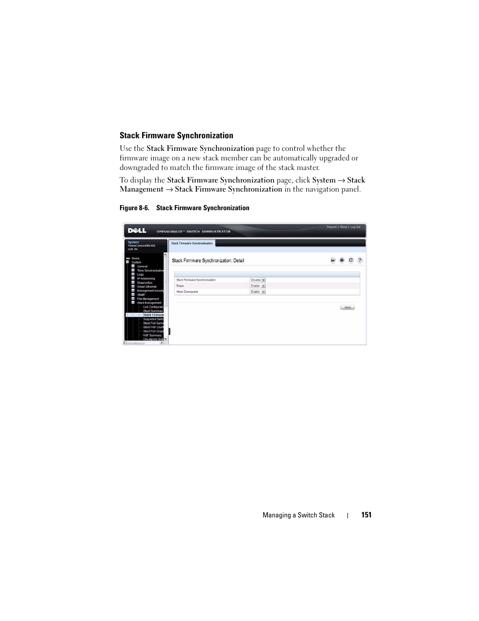 Stack firmware synchronization | Dell POWEREDGE M1000E User Manual | Page 151 / 1246