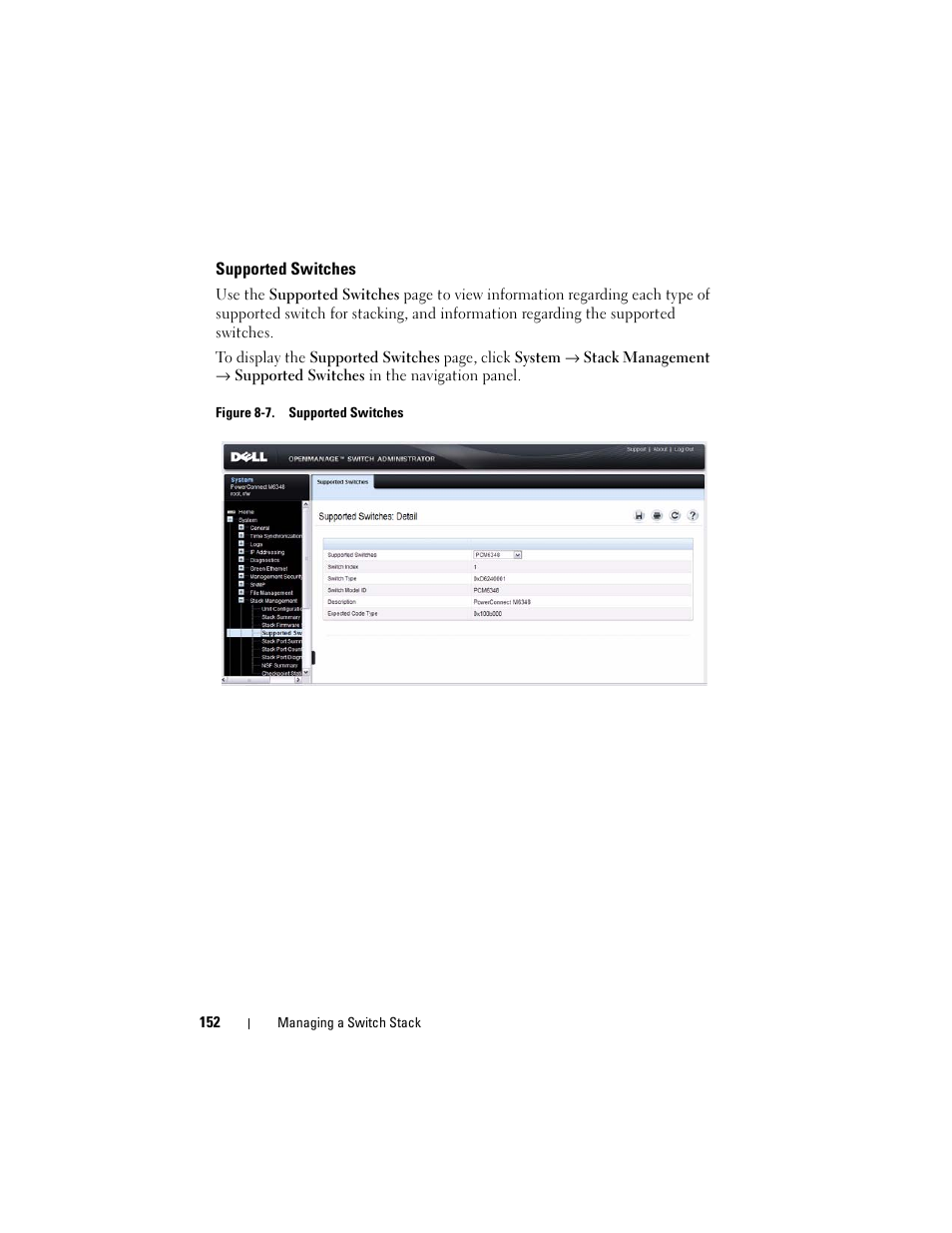 Supported switches | Dell POWEREDGE M1000E User Manual | Page 152 / 1246