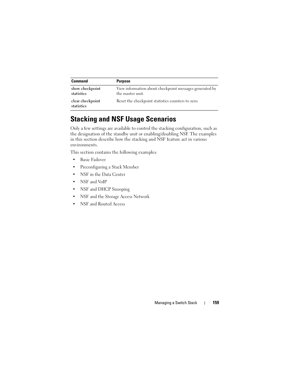 Stacking and nsf usage scenarios | Dell POWEREDGE M1000E User Manual | Page 159 / 1246