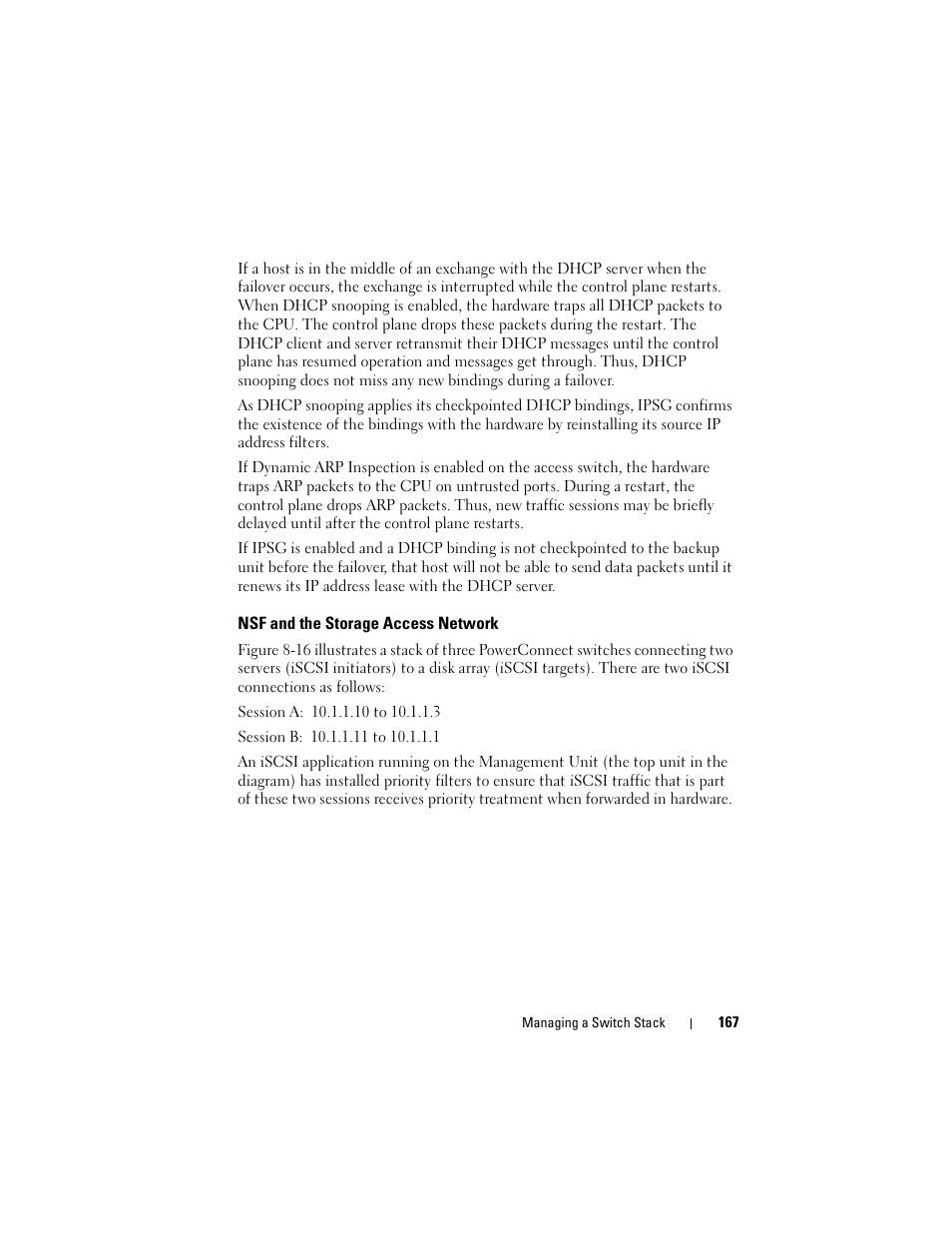 Nsf and the storage access network | Dell POWEREDGE M1000E User Manual | Page 167 / 1246