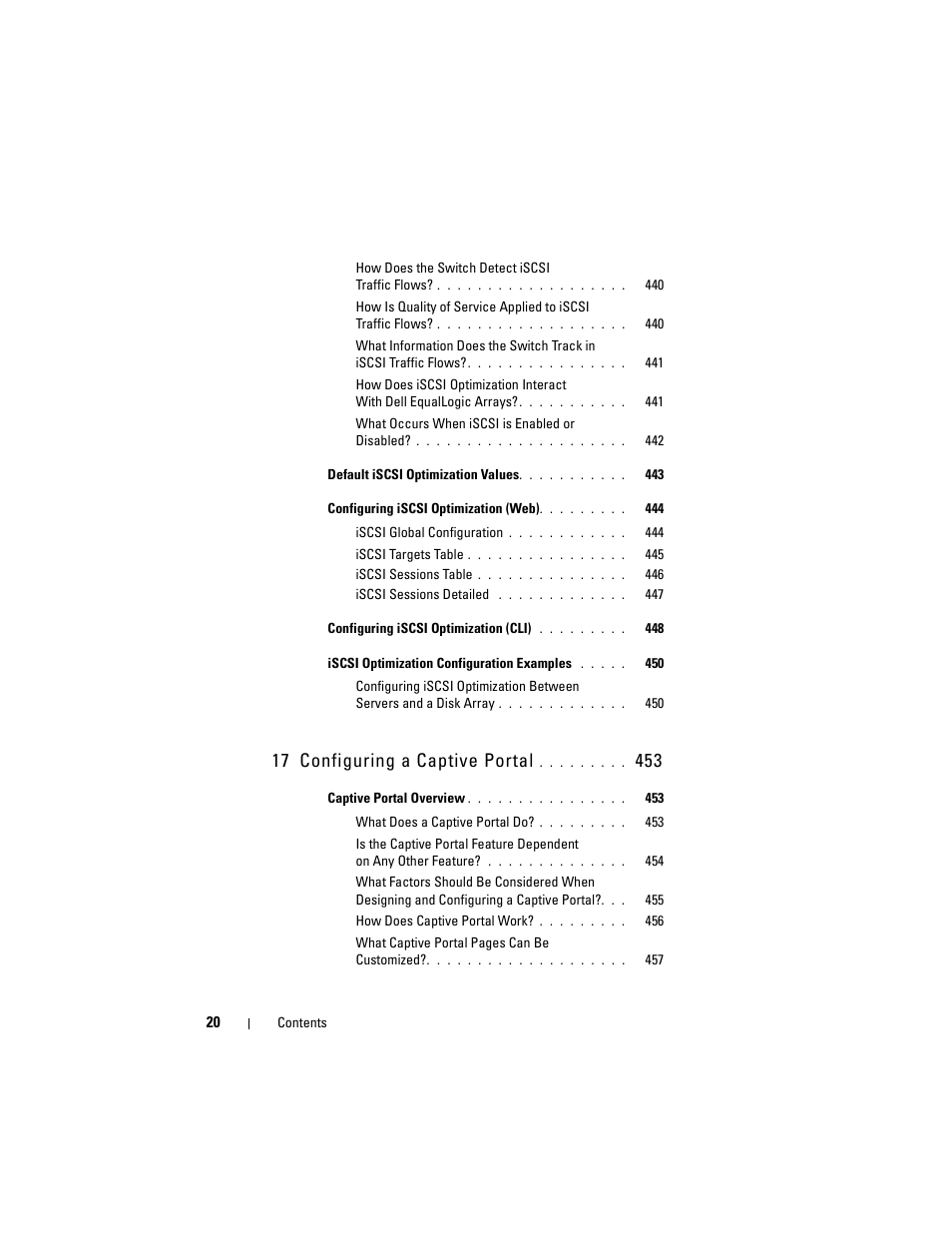 17 configuring a captive portal | Dell POWEREDGE M1000E User Manual | Page 20 / 1246