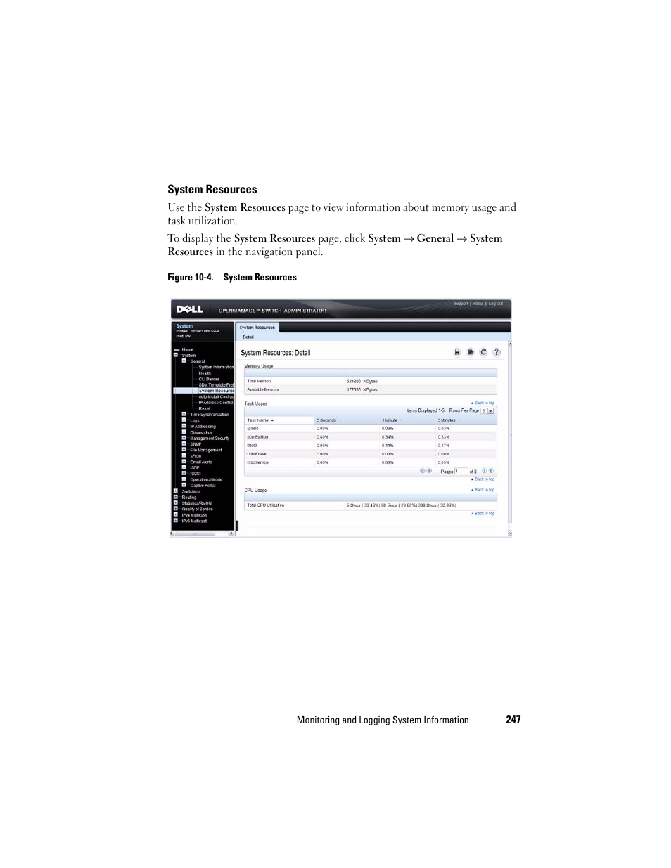 System resources | Dell POWEREDGE M1000E User Manual | Page 247 / 1246