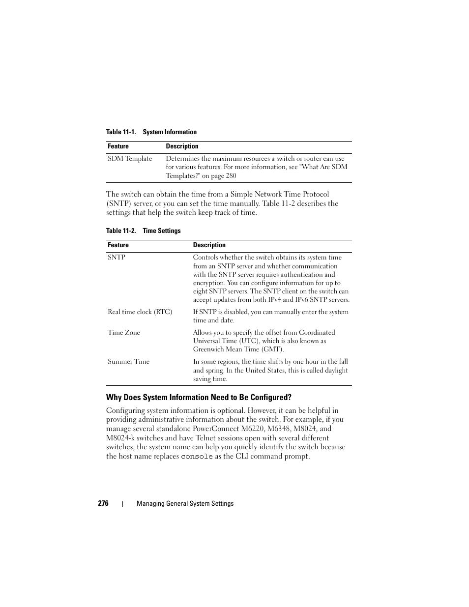 Why does system information need to be configured, Why does system information need to, Be configured | Dell POWEREDGE M1000E User Manual | Page 276 / 1246