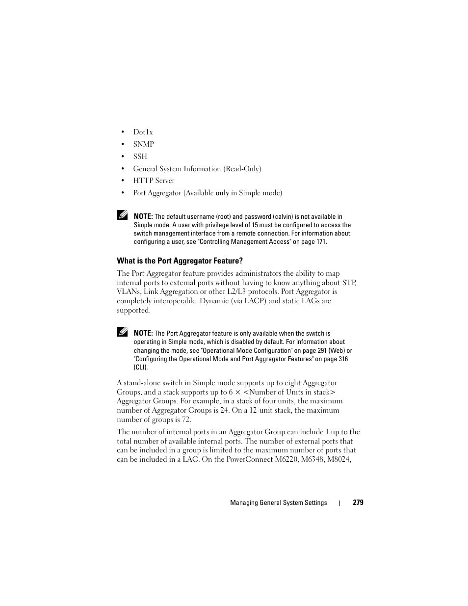 What is the port aggregator feature | Dell POWEREDGE M1000E User Manual | Page 279 / 1246