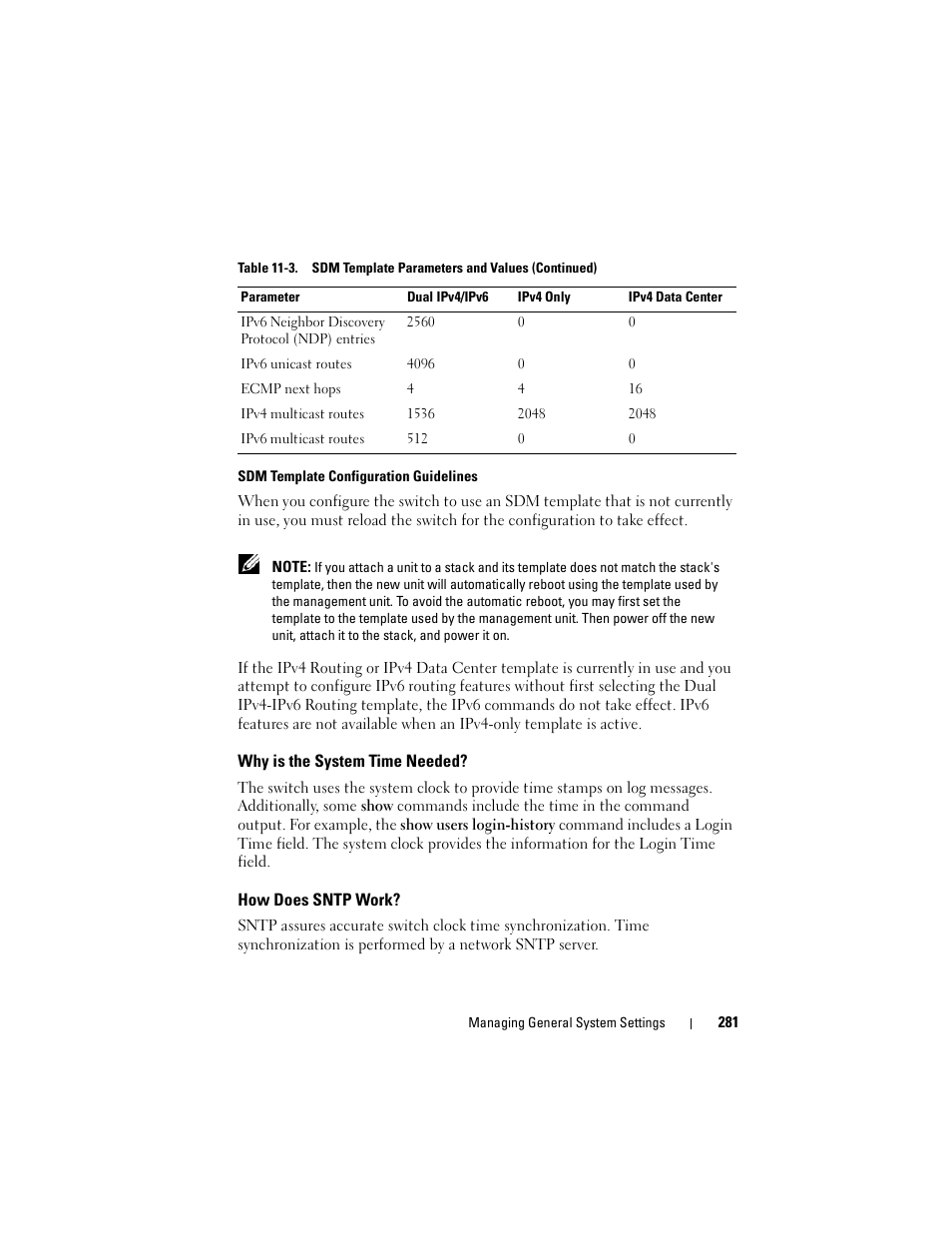 Why is the system time needed, How does sntp work | Dell POWEREDGE M1000E User Manual | Page 281 / 1246