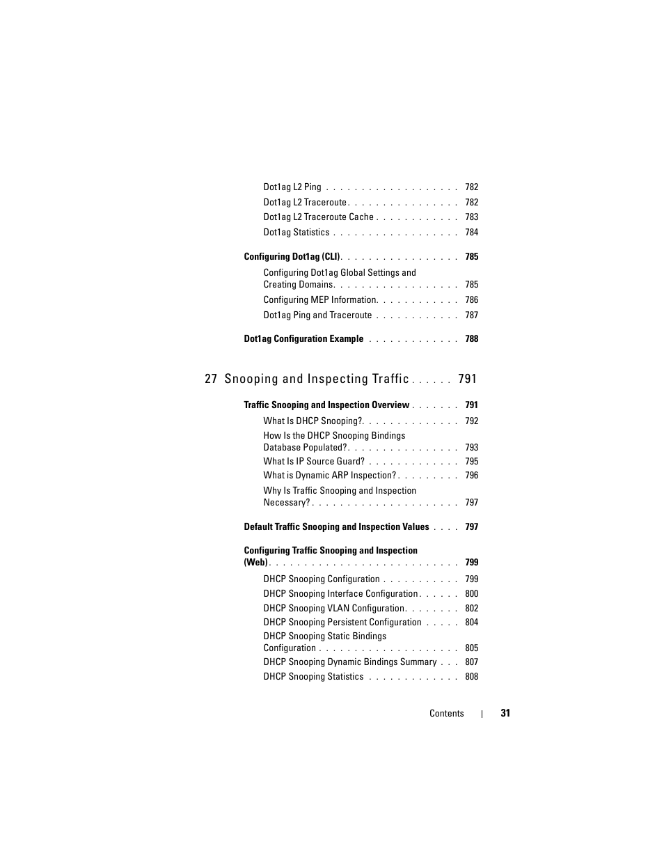 27 snooping and inspecting traffic | Dell POWEREDGE M1000E User Manual | Page 31 / 1246