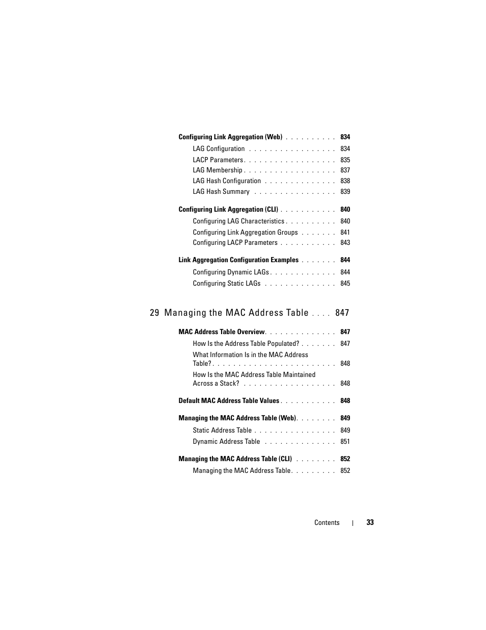 29 managing the mac address table | Dell POWEREDGE M1000E User Manual | Page 33 / 1246