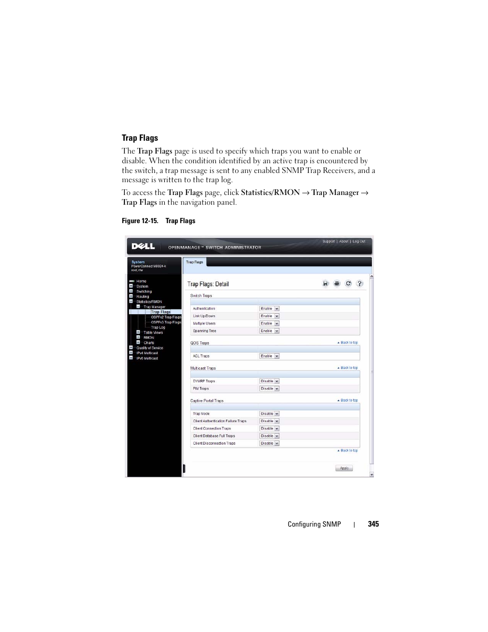 Trap flags | Dell POWEREDGE M1000E User Manual | Page 345 / 1246