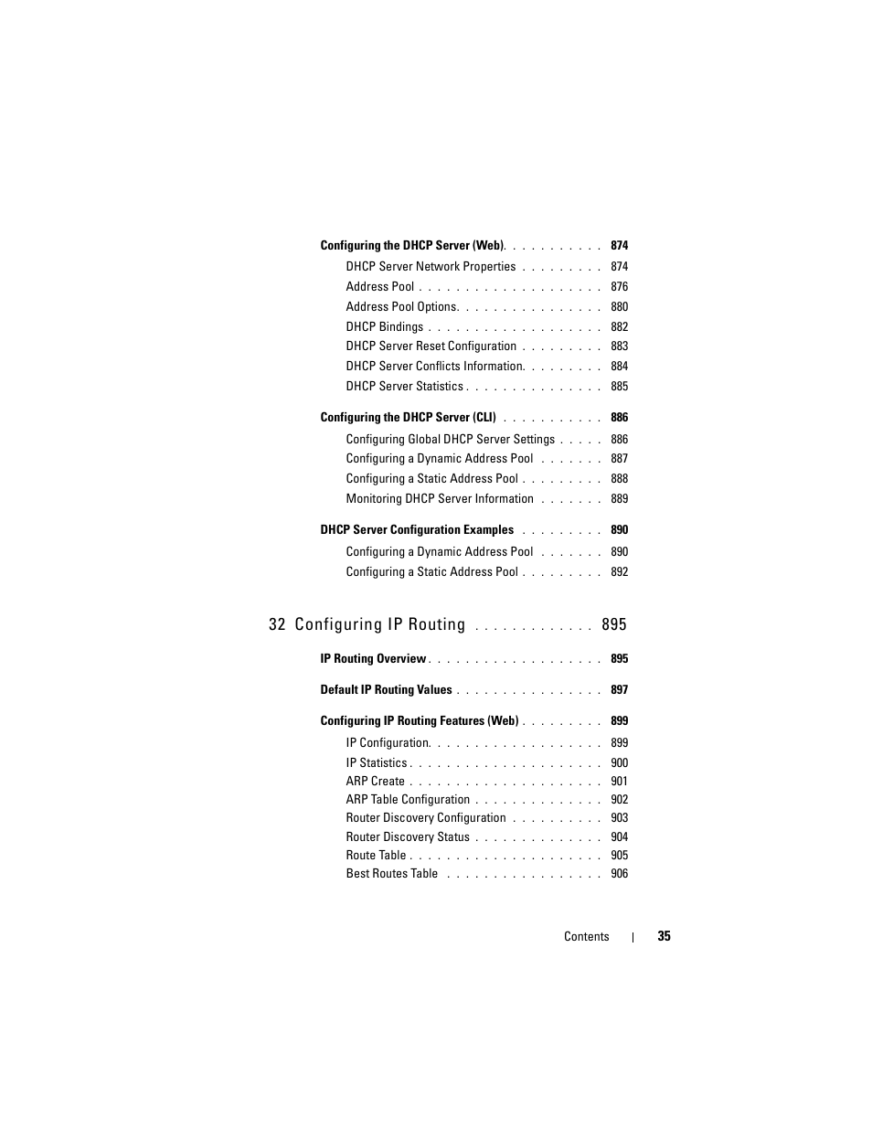 32 configuring ip routing | Dell POWEREDGE M1000E User Manual | Page 35 / 1246