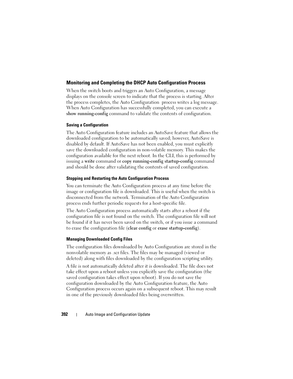 Monitoring and completing the dhcp, Auto configuration process | Dell POWEREDGE M1000E User Manual | Page 392 / 1246