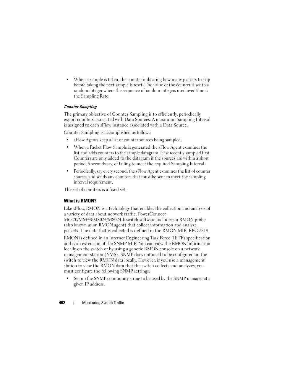 What is rmon | Dell POWEREDGE M1000E User Manual | Page 402 / 1246