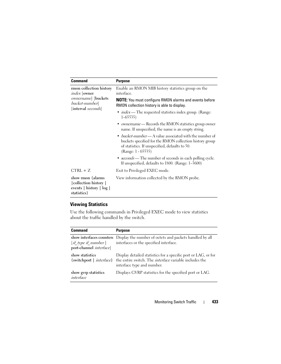 Viewing statistics | Dell POWEREDGE M1000E User Manual | Page 433 / 1246