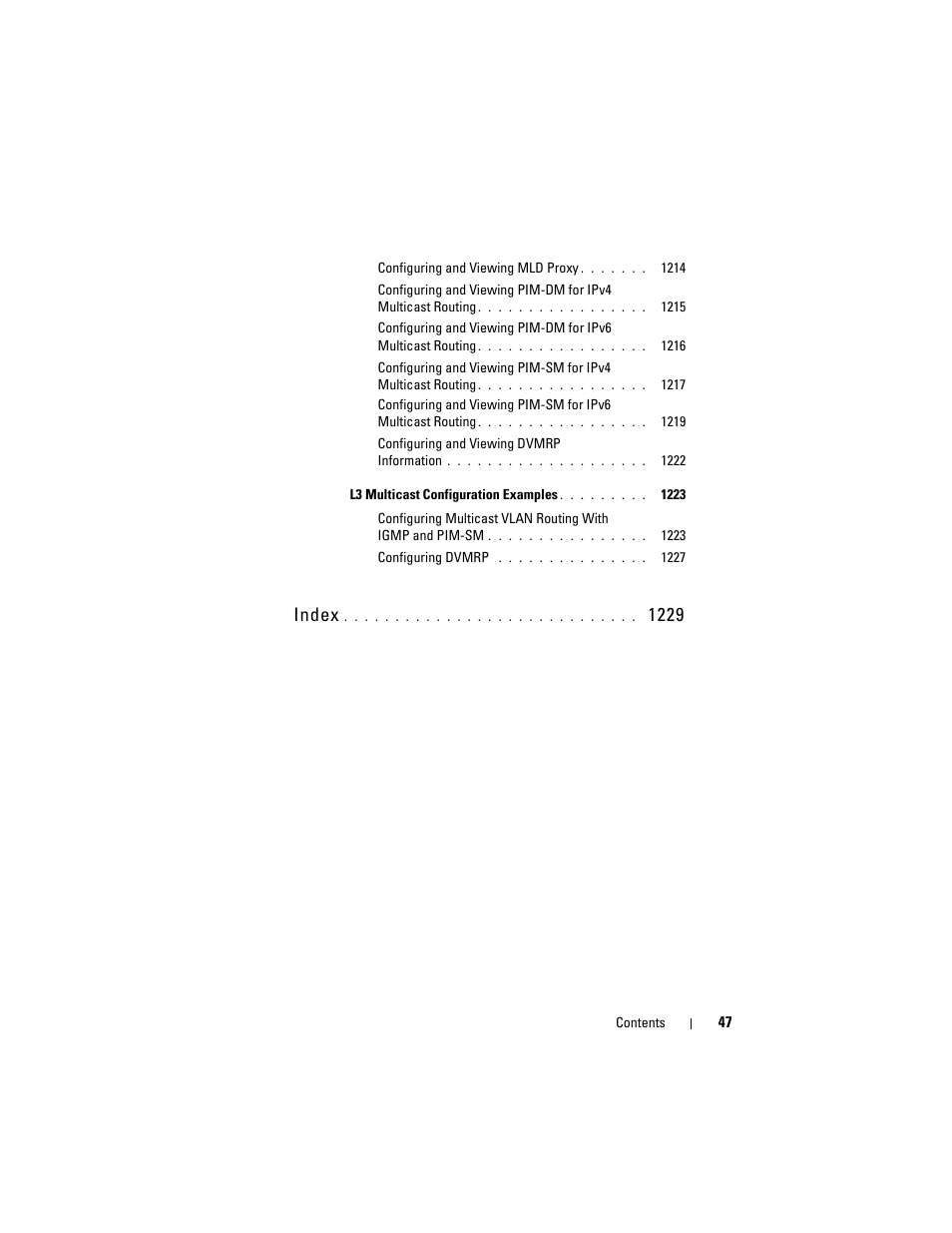 Index | Dell POWEREDGE M1000E User Manual | Page 47 / 1246