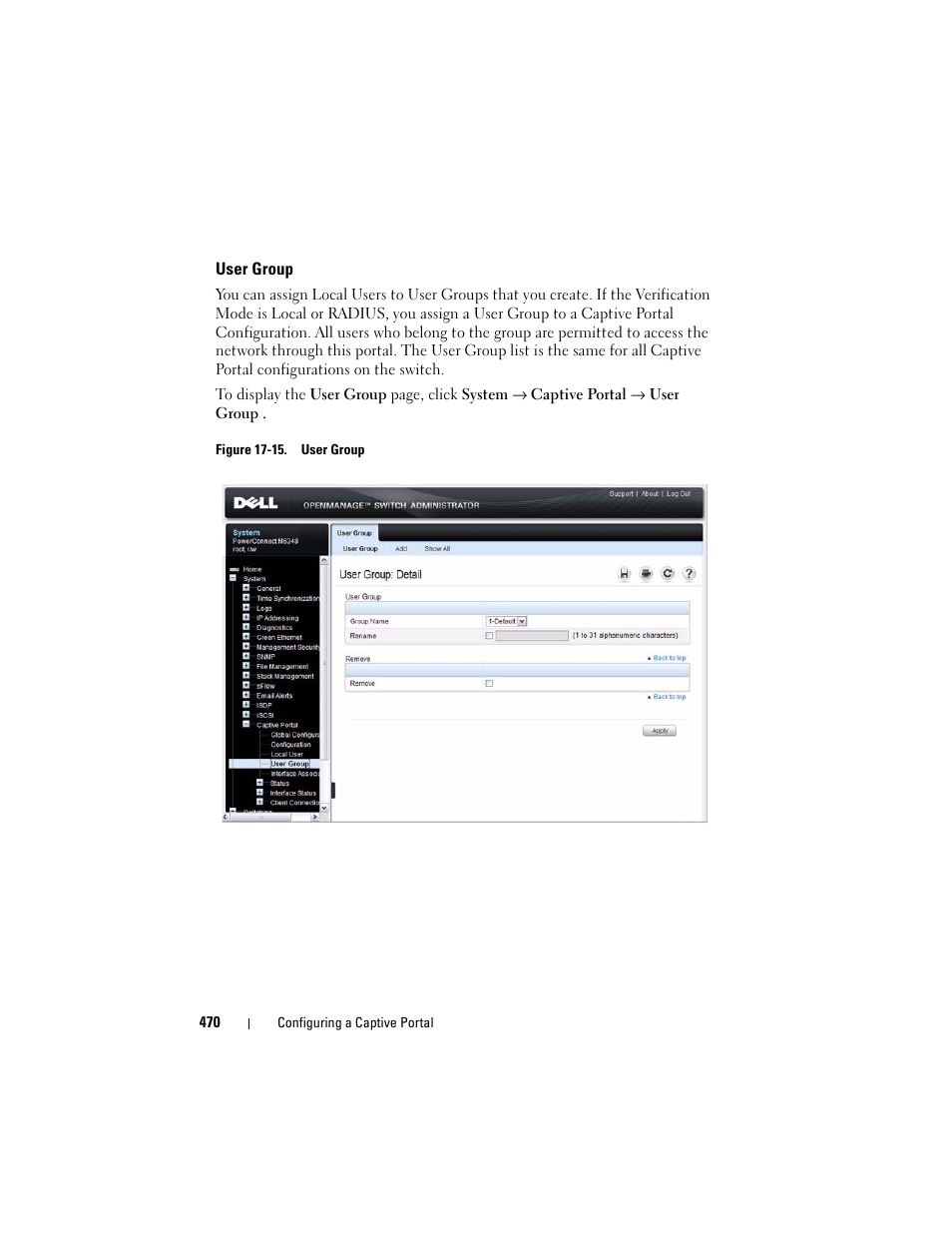 User group | Dell POWEREDGE M1000E User Manual | Page 470 / 1246