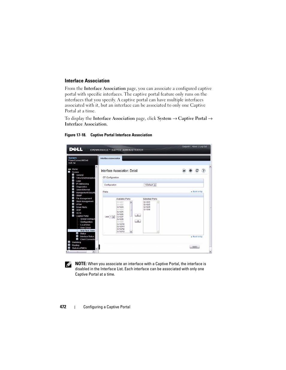 Interface association | Dell POWEREDGE M1000E User Manual | Page 472 / 1246