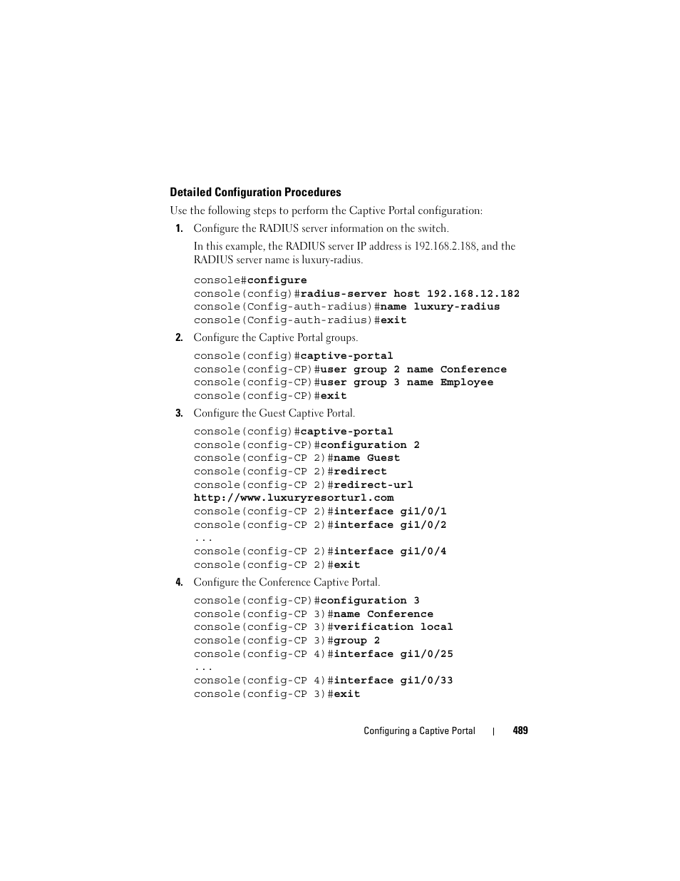 Detailed configuration procedures | Dell POWEREDGE M1000E User Manual | Page 489 / 1246