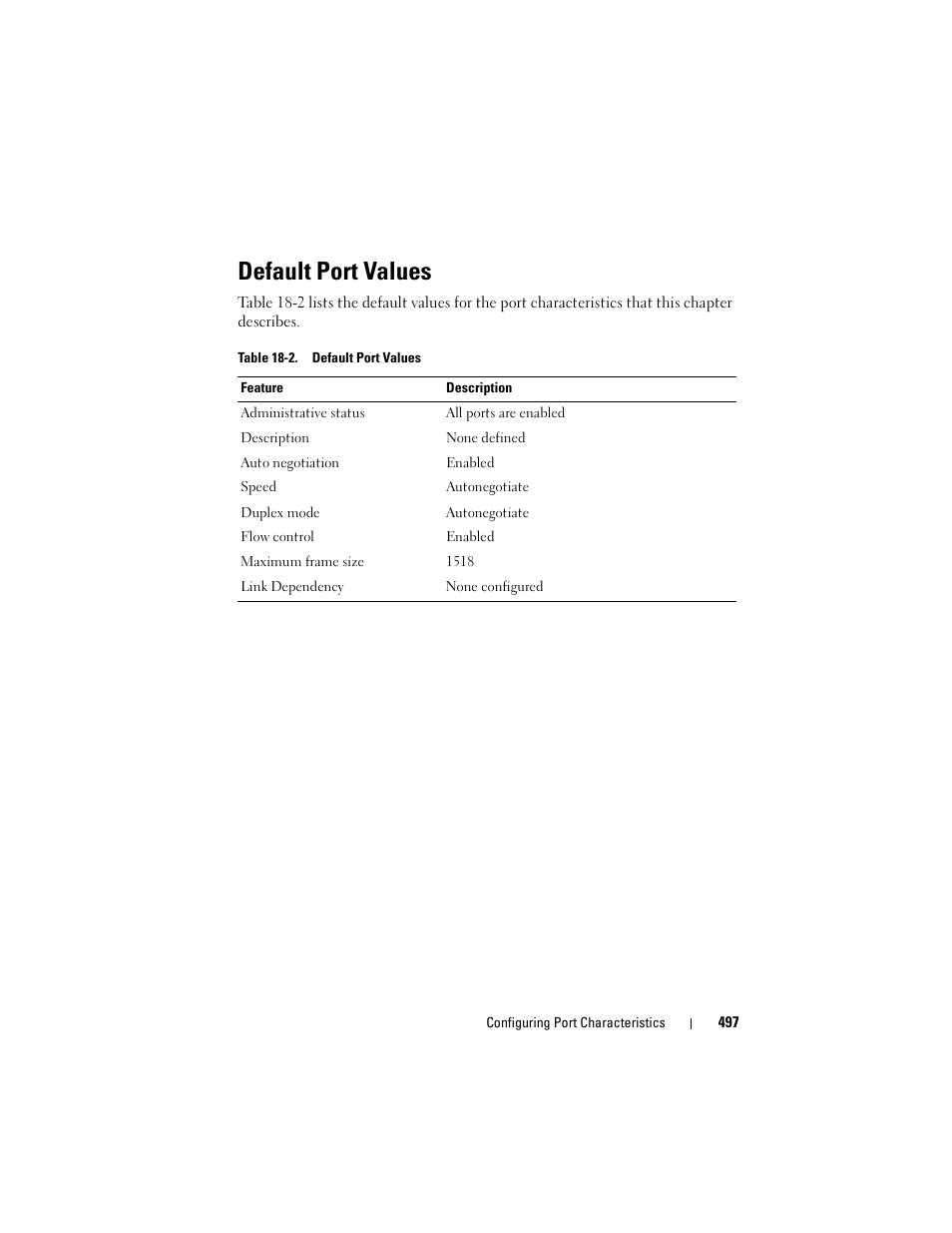 Default port values | Dell POWEREDGE M1000E User Manual | Page 497 / 1246