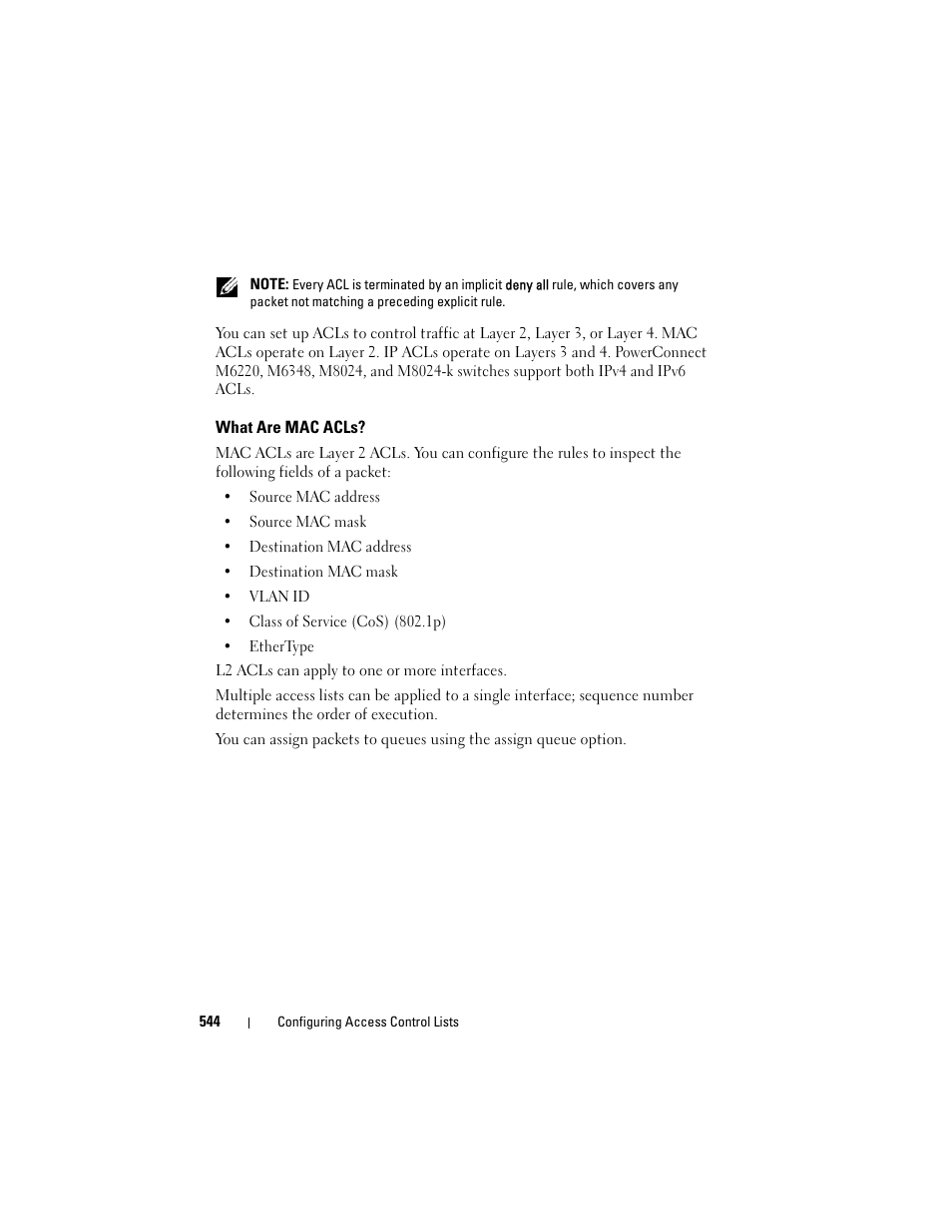 What are mac acls | Dell POWEREDGE M1000E User Manual | Page 544 / 1246