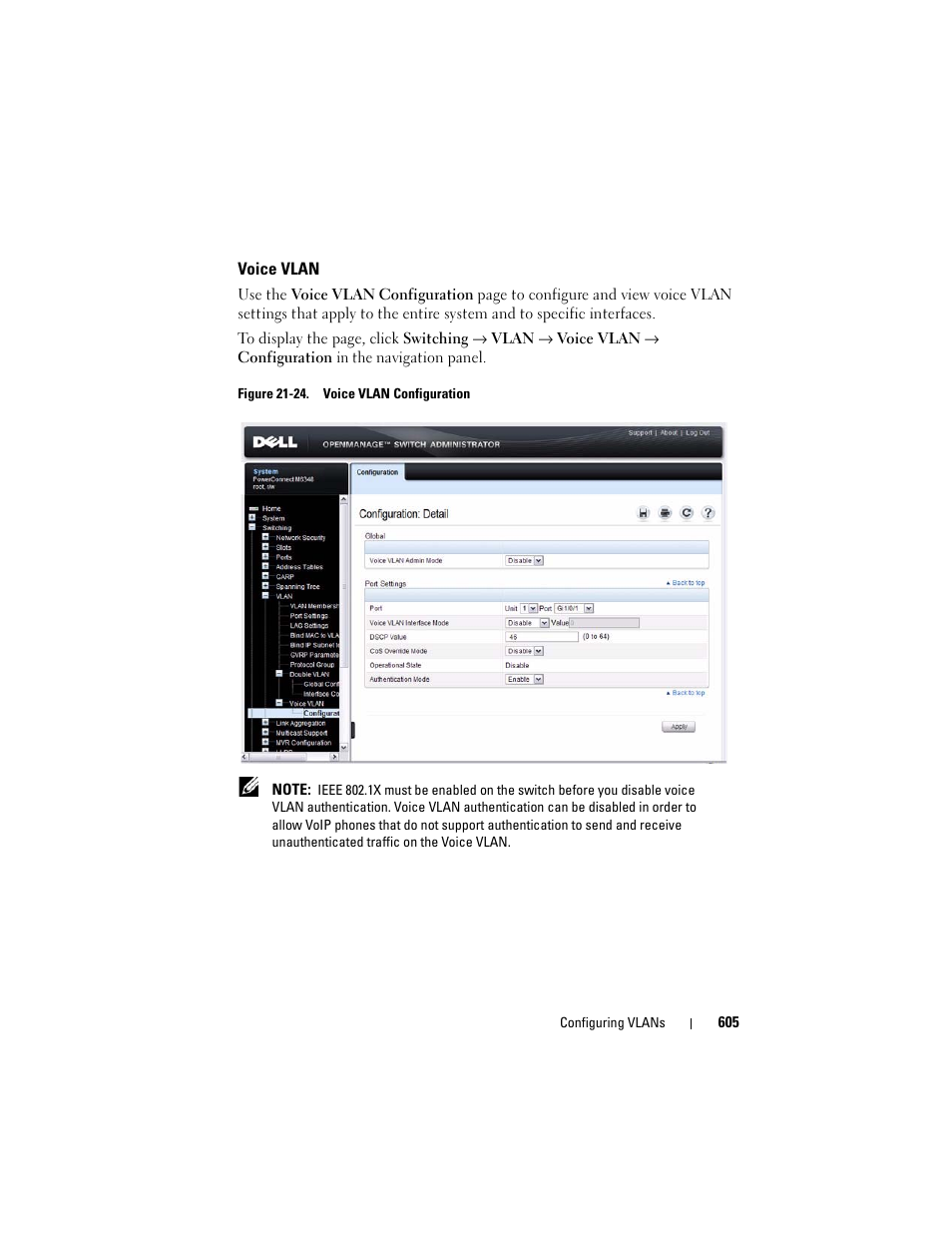 Voice vlan | Dell POWEREDGE M1000E User Manual | Page 605 / 1246