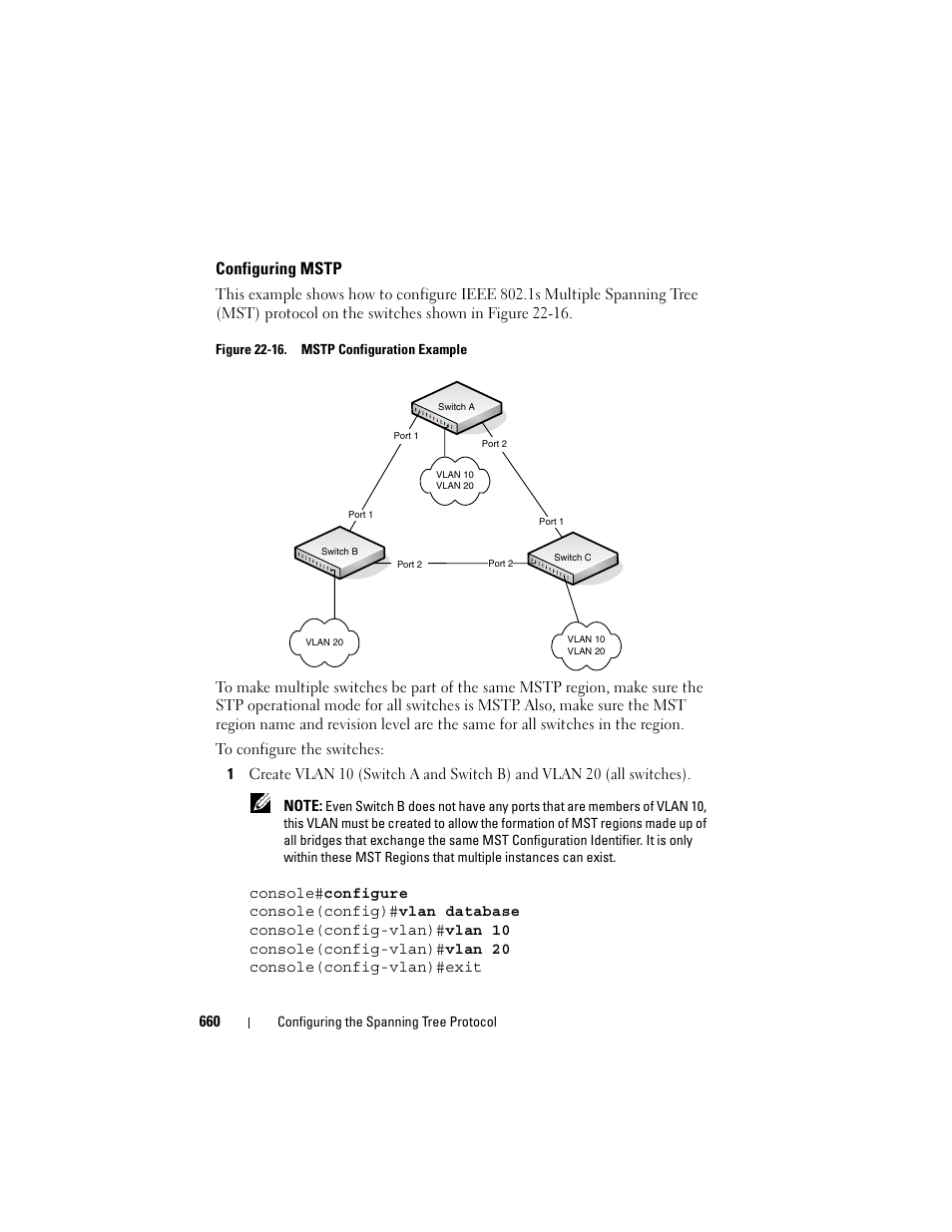 Configuring mstp | Dell POWEREDGE M1000E User Manual | Page 660 / 1246