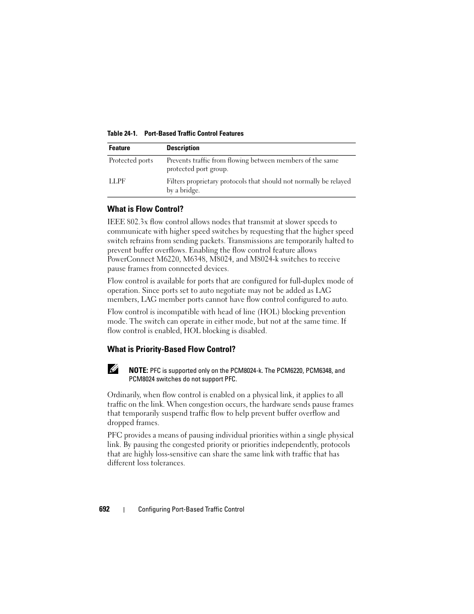 What is flow control, What is priority-based flow control | Dell POWEREDGE M1000E User Manual | Page 692 / 1246