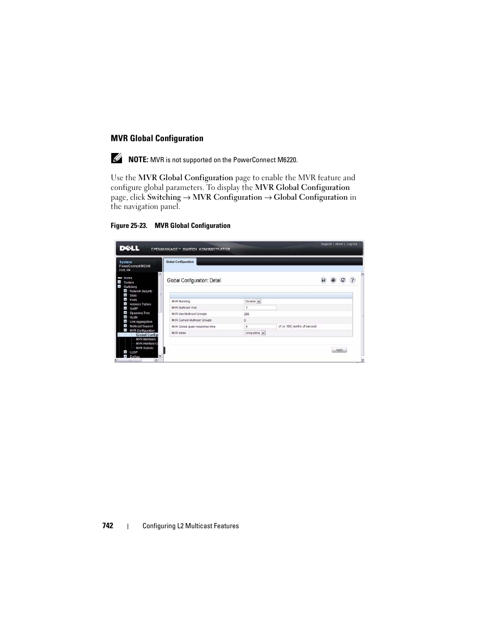 Mvr global configuration | Dell POWEREDGE M1000E User Manual | Page 742 / 1246