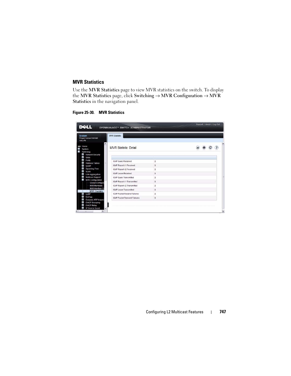 Mvr statistics | Dell POWEREDGE M1000E User Manual | Page 747 / 1246