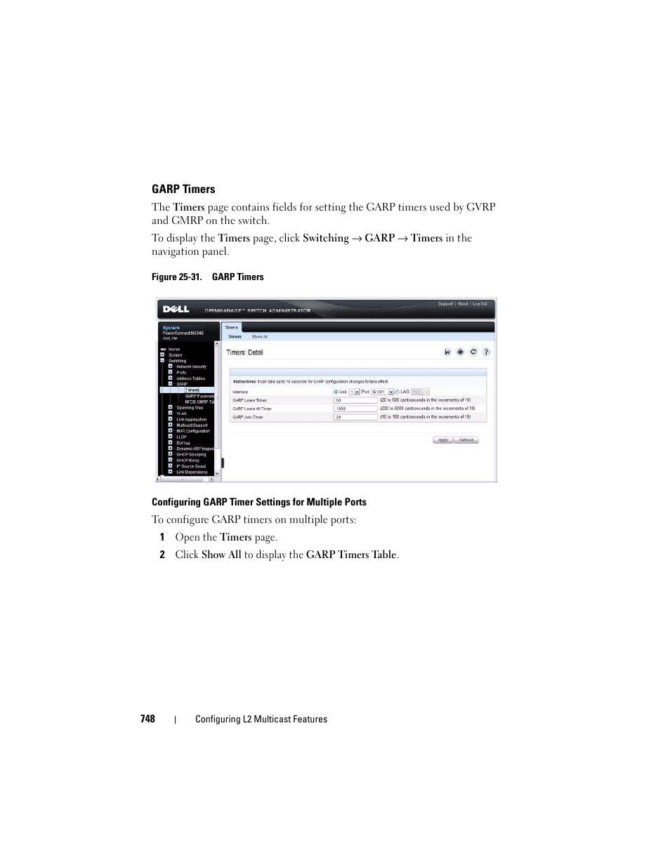 Garp timers | Dell POWEREDGE M1000E User Manual | Page 748 / 1246