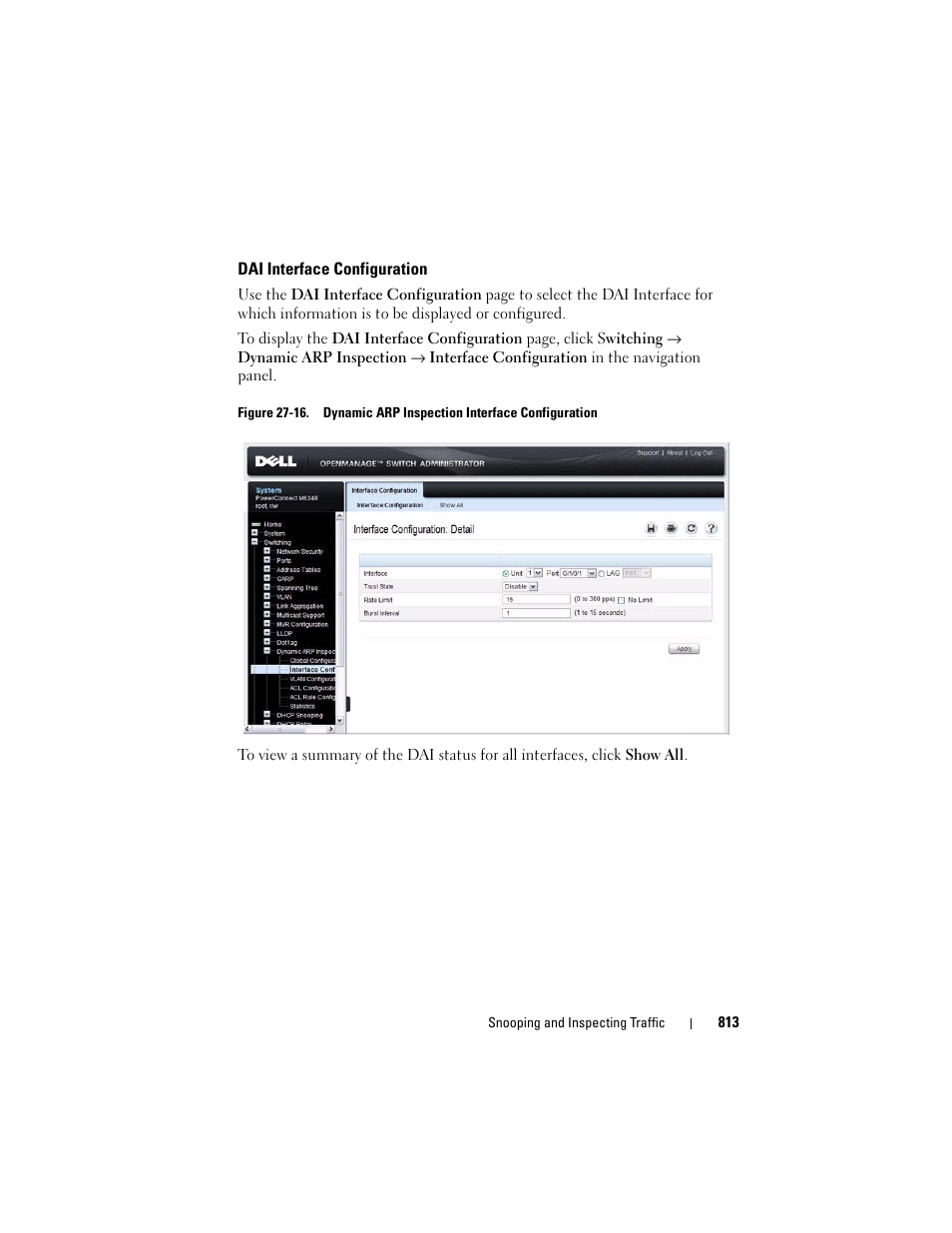 Dai interface configuration | Dell POWEREDGE M1000E User Manual | Page 813 / 1246