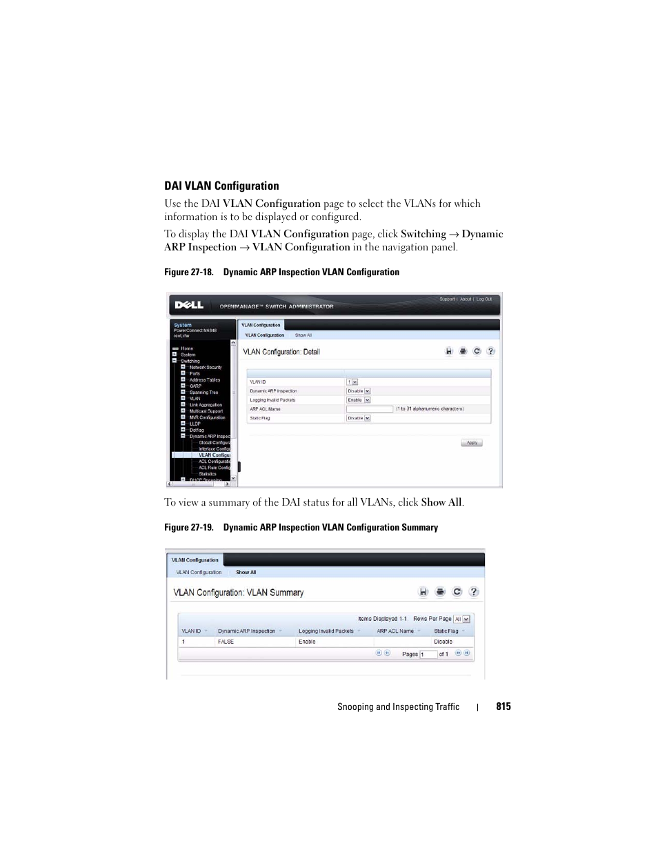 Dai vlan configuration | Dell POWEREDGE M1000E User Manual | Page 815 / 1246